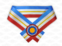 Single and multi-colored sashes for humans - printed text only