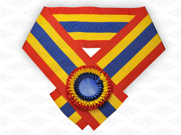 Single and multi-colored sashes for humans - printed text only