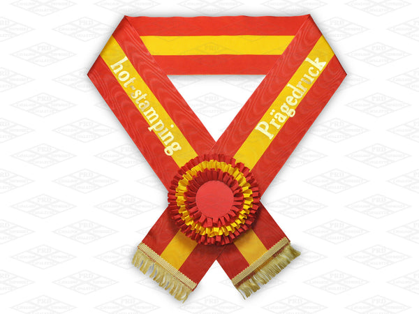 Triple horse sashes - print only text