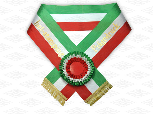 Triple horse sashes - print only text