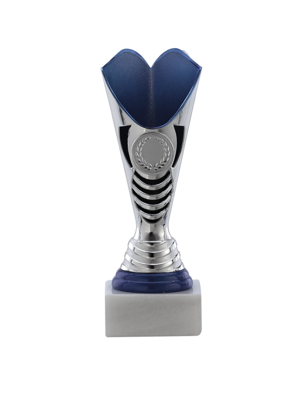 51102 Trophy, silver-blue, 18 cm - 20 cm
