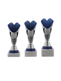 51102 Trophy, silver-blue, 18 cm - 20 cm